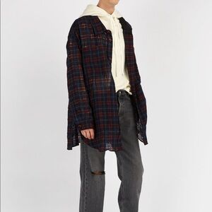 Faith Connexion unisex wool check jacket xs